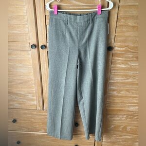 Wide Leg Dress Pants in Heather Gray